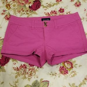 American Eagle hot pink shorts size 6 chino twill